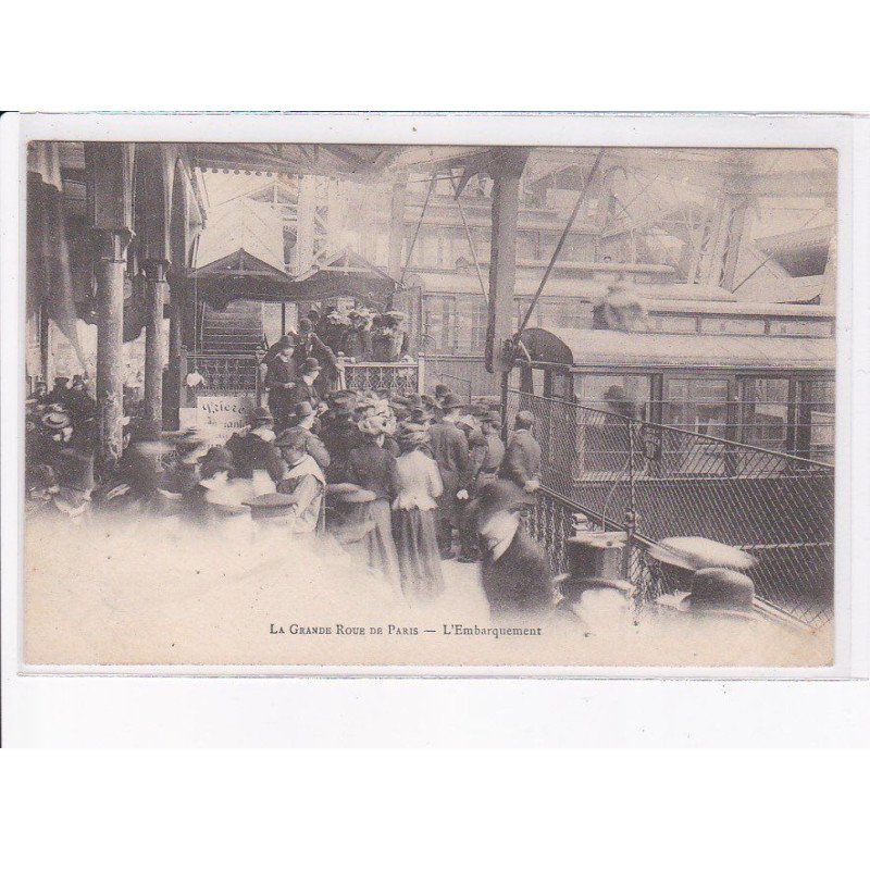 PARIS: 75015 la grande roue de paris, l'embarquement - très bon état