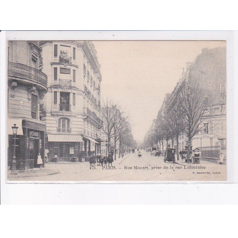 PARIS: 75016 rue mozart, prise d ela rue lafontaine - état