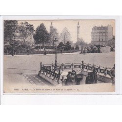 PARIS: 75011, la sortie du métro et la plac de la nation - très bon état
