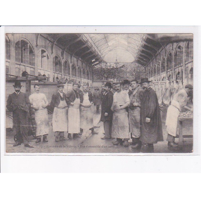 PARIS: 75019 abattoirs de la villette, vue d'ensemble d'un carré - très bon état