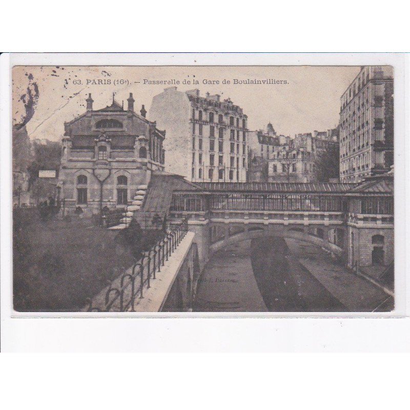 PARIS: 75016, passerelle de la gare de boulainvilliers - état