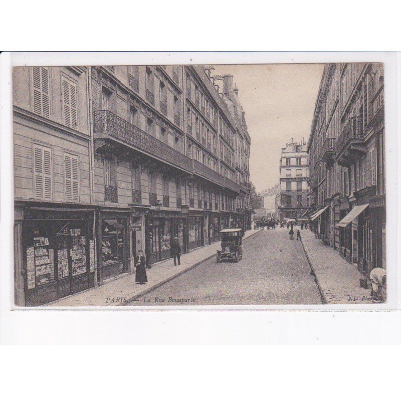 PARIS: 75006, la rue bonaparte, automobile - très bon état