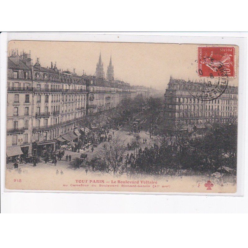 PARIS: 75011, tout paris, le boulevard voltaire - état