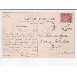 ANGERVILLE-la-MARTEL: l'église et l'entrée du château - très bon état