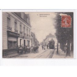 PETIT-QUEVILLY: rue jacquard, tramway, brasserie de cidre - état