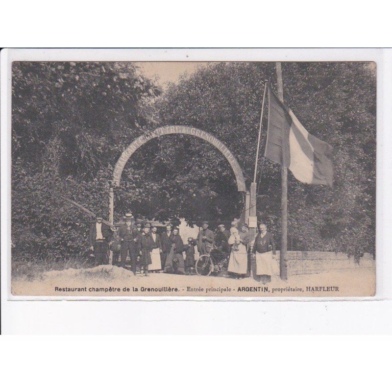 ARGENTIN: restaurant champêtre de la grenouillère, entrée principale - état