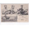 DIEPPE: grand prix de l'A.C.F. 1907, bariller, Baras, Bablot, voiture et coureurs de la maison brasier - très bon état