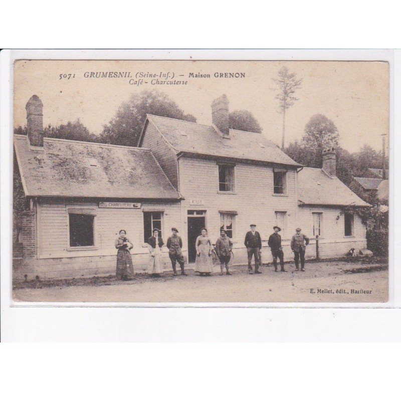 GRUMESNIL: maison grenon, café, charcuterie - état