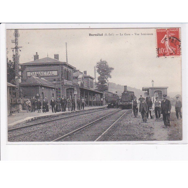 DARNETAL: la gare, vue intérieure - très bon état