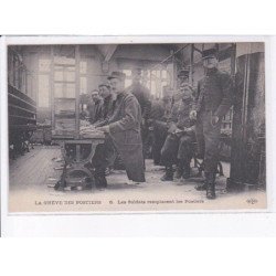 FRANCE: la grève des postiers, les soldats remplacent les postiers - état