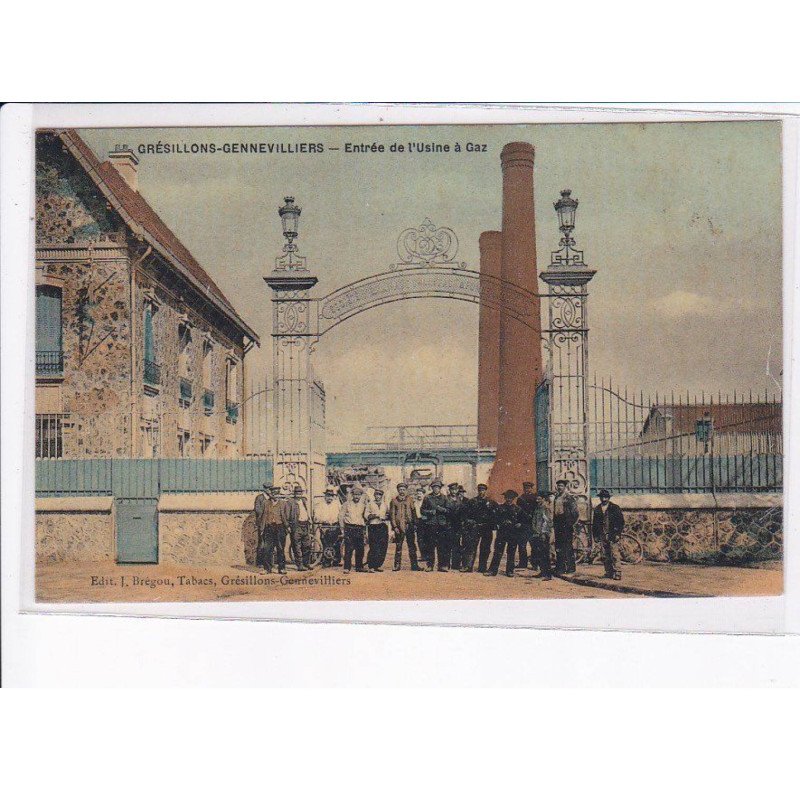 GRESILLONS-GENNEVILLIERS: entrée de l'usine à gaz - très bon état