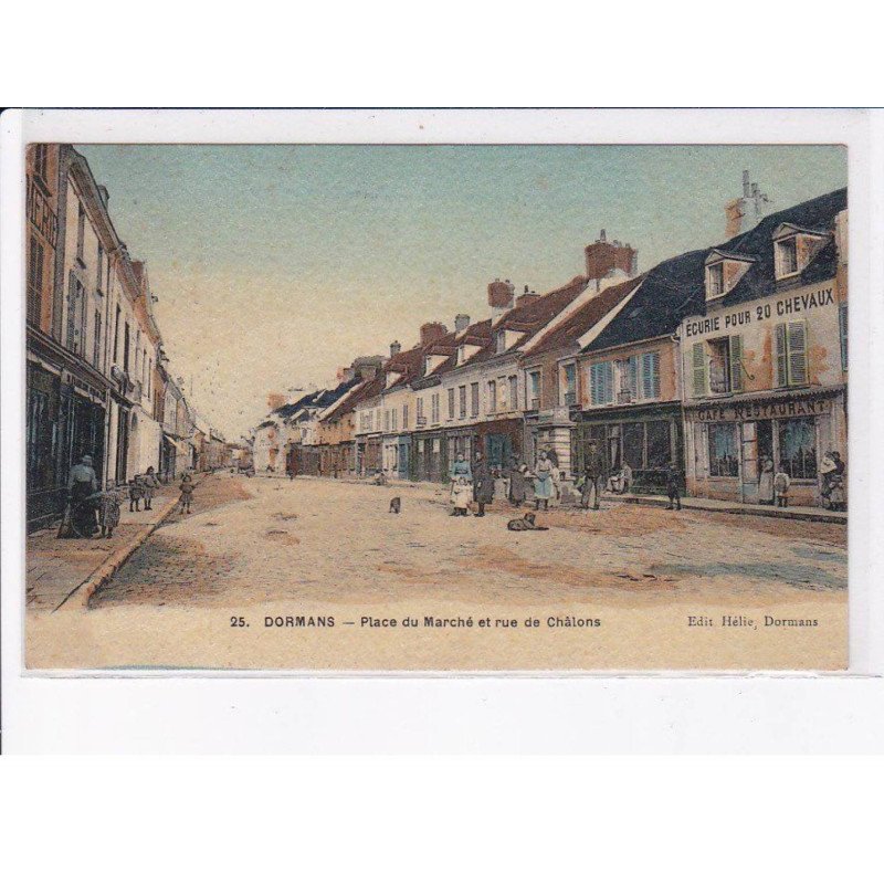 DORMANS: place du marché et rue de châlons - très bon état