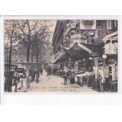 PARIS: 75010, le boulevard denain et la gare du nord, marchand de cartes postales - très bon état