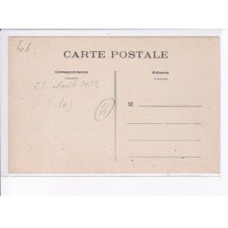 SAINT-BREVIN-L'OCEAN: domaine de neuvillette, l'arrivée au rond-pont 1910, train - très bon état