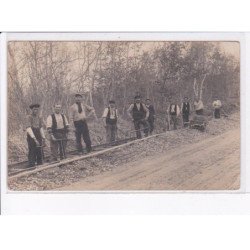 ORNE: chemin de fer, ouvrier, à localiser - état