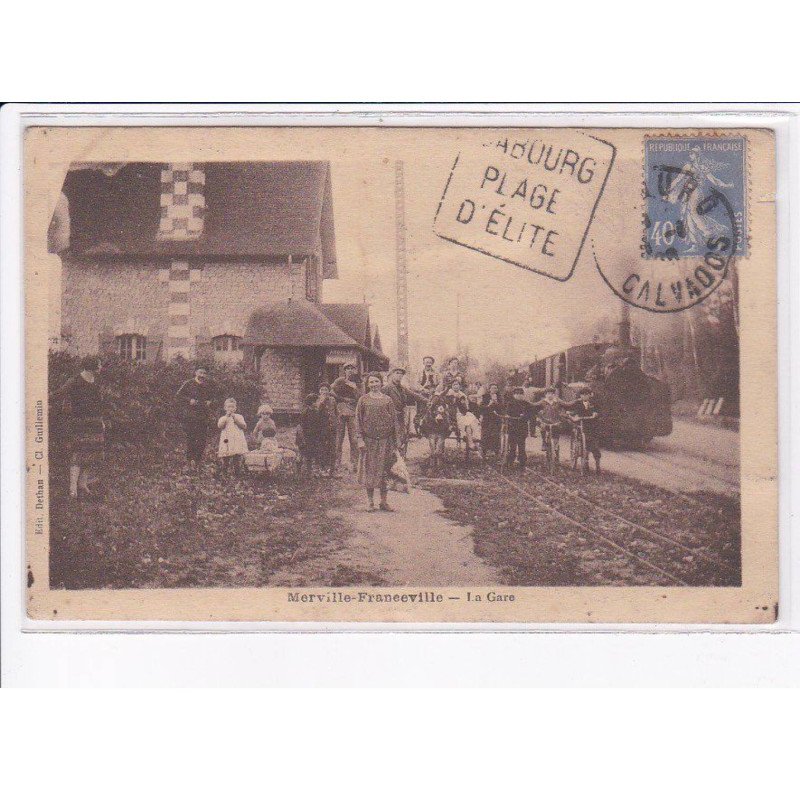 MERVILLE-FRANCEVILLE: la gare, vélo - état