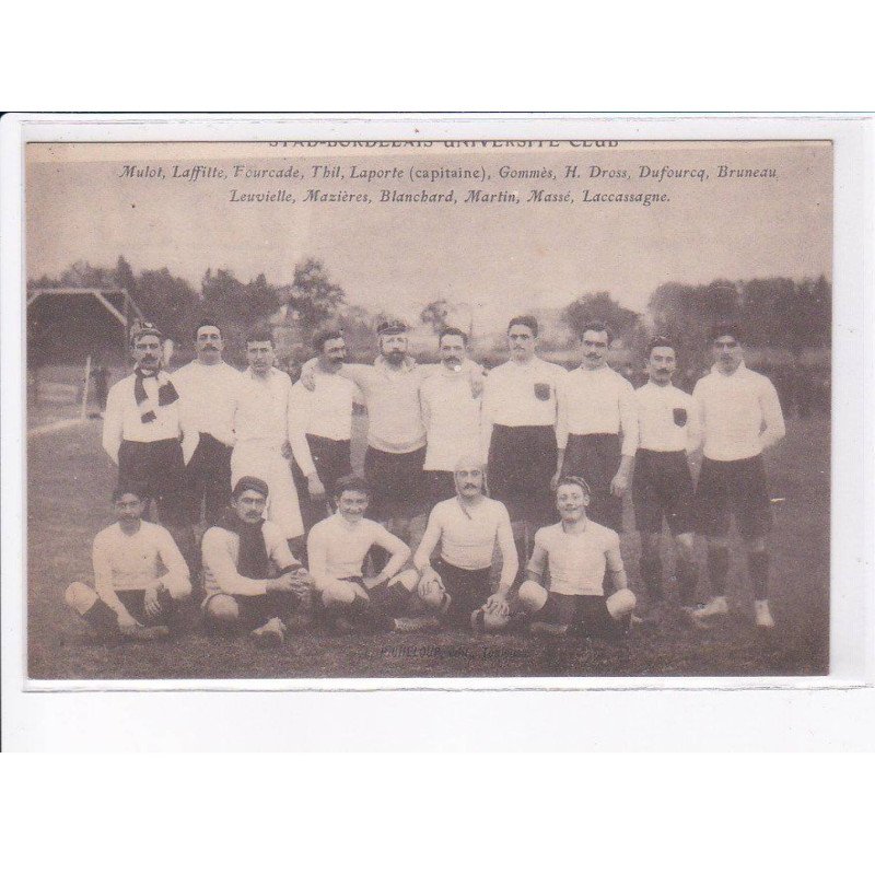 BORDEAUX: rugby, stade bordelais, université club, l'équipe - très bon état
