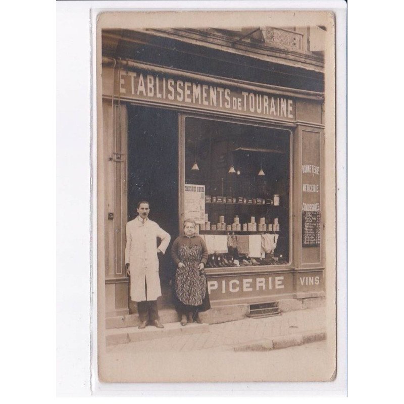 TOURS: épicerie, vins, établissements de touraine 20 rue bretonneau - très bon état