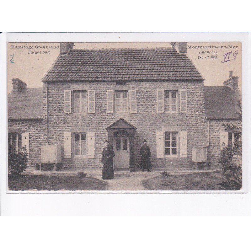 MONTMARTIN-sur-MER: ermitage saint-amand, façade sud - très bon état