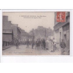 CONDE-sur-NOIREAU: rue saint-pierre, cantonnement des apprêts, militaire - état