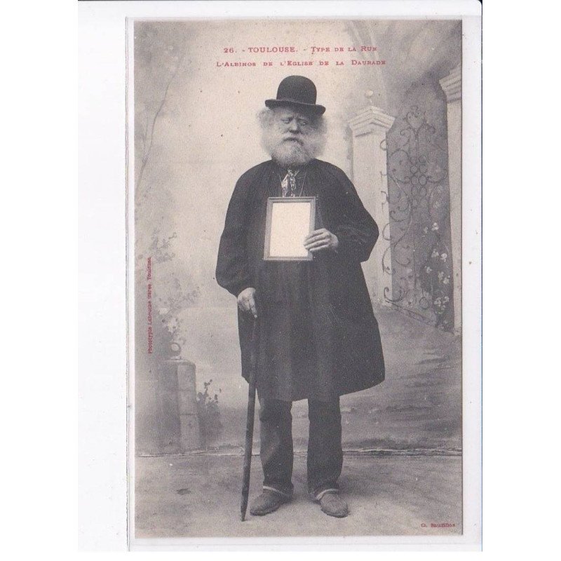 TOULOUSE: type de la rue, l'albinos de l'église de la daurade - très bon état
