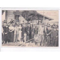 TOULOUSE: une partie de pêche à pinsaguel en attendant le train du retour, gare - très bon état
