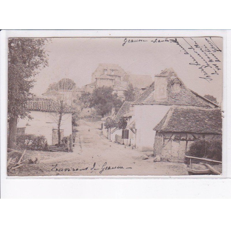 GEAUNE: vue d'une rue du village - très bon état