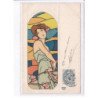ILLUSTRATEUR: Raphael Kirchner, E-12, série les vitraux - très bon état