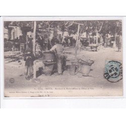 BASTIA: marchand de marrons place de l'hôtel de ville - état