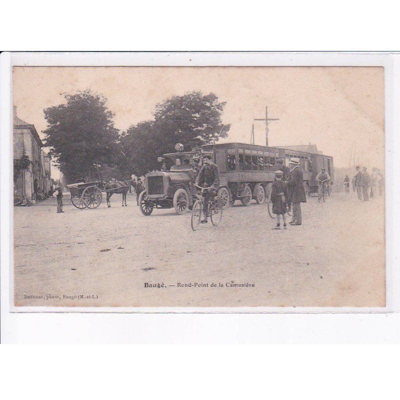 BAUGE: rond-point de la camusière, train renard - état