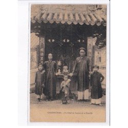 VIETNAM: cochinchine, un chef de canton et sa famille