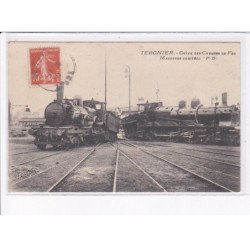 TERGNIER: grève des chemins de fer, machines sabotées, train - très bon état