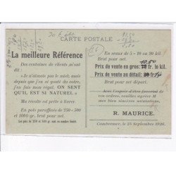 CAMBREMER: rené maurice apiculteur, les ruchers maurice, contreville - état