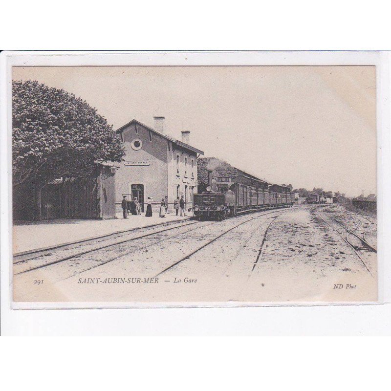 SAINT-AUBIN-sur-MER: la gare - très bon état
