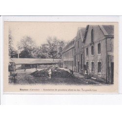 BAYEUX: manufacture de porcelaine allant au feu, la grande cour - très bon état