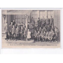 VERNEUIL-sur-AVRE: école des roches, maison des sablons, professeurs et élèves juillet 1900 - très bon état