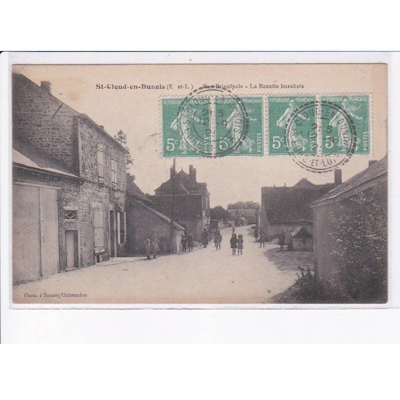 SAINT-CLOUD-en-DUNOIS: rue principale, la recette buraliste - état