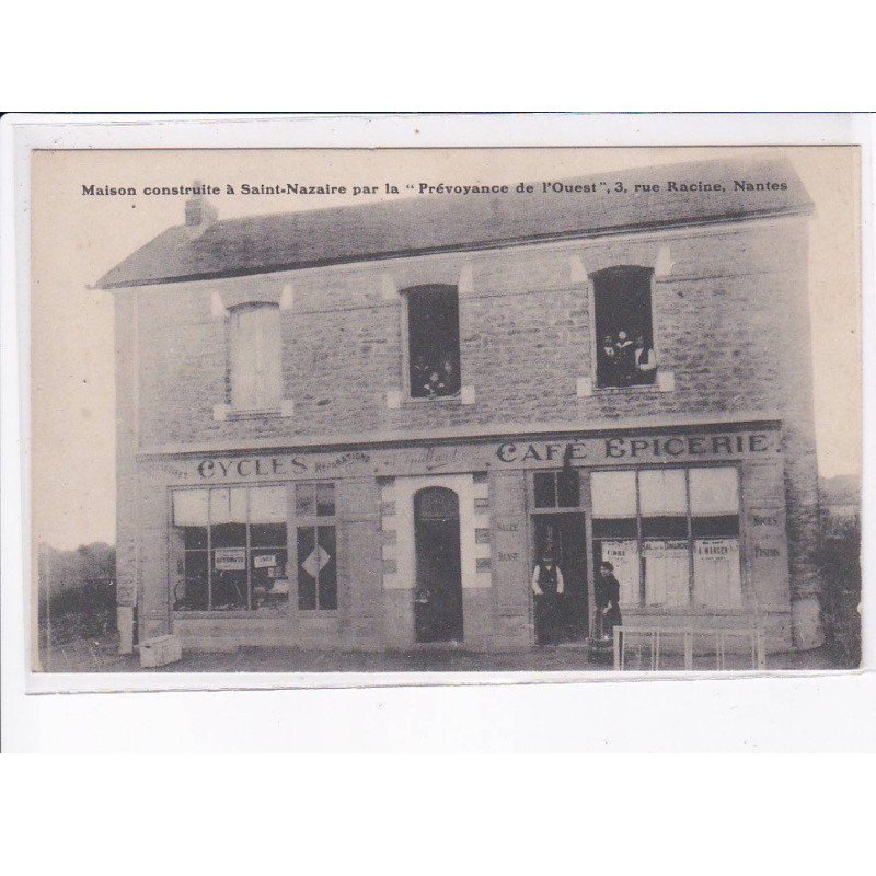 NANTES: maison construite à saint-nazaire par la "prévoyance de l'ouest", café épicerie - très bon état