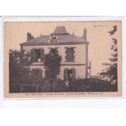 PORNIC: pension de famille "villa delphine" vue sur les jardins - très bon état