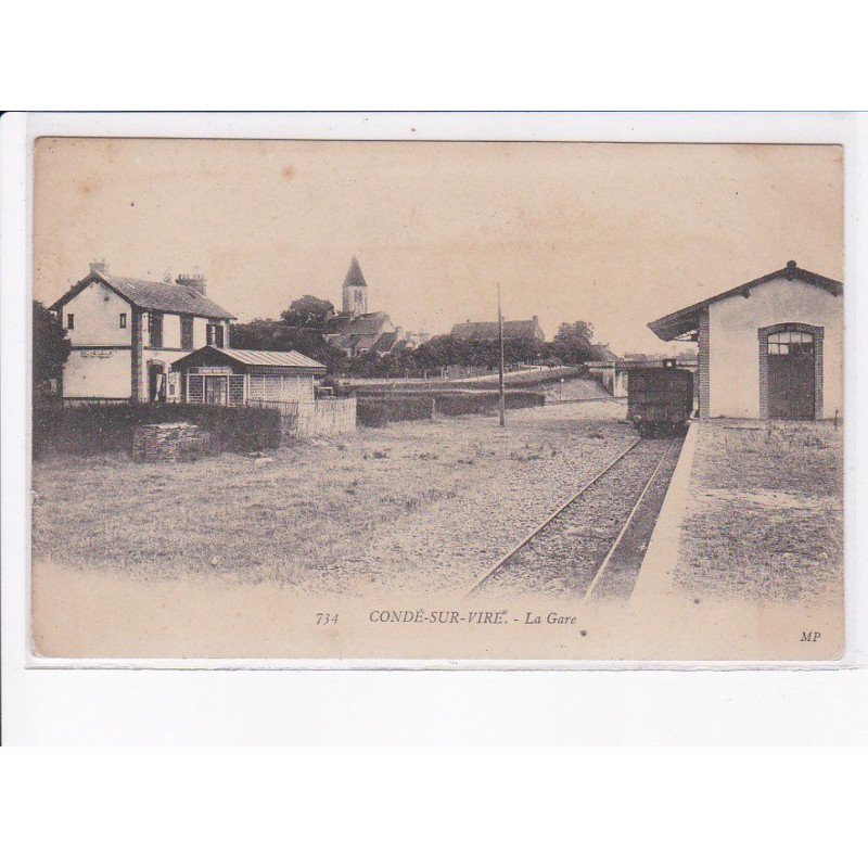 CONDE-sur-VIRE: la gare - très bon état