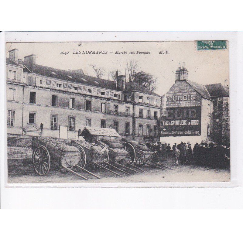 SAINT-LO (?): marché aux pommes - état