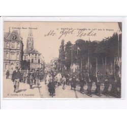 SAINT-LO: compagnie du 136e avec le drapeau - très bon état