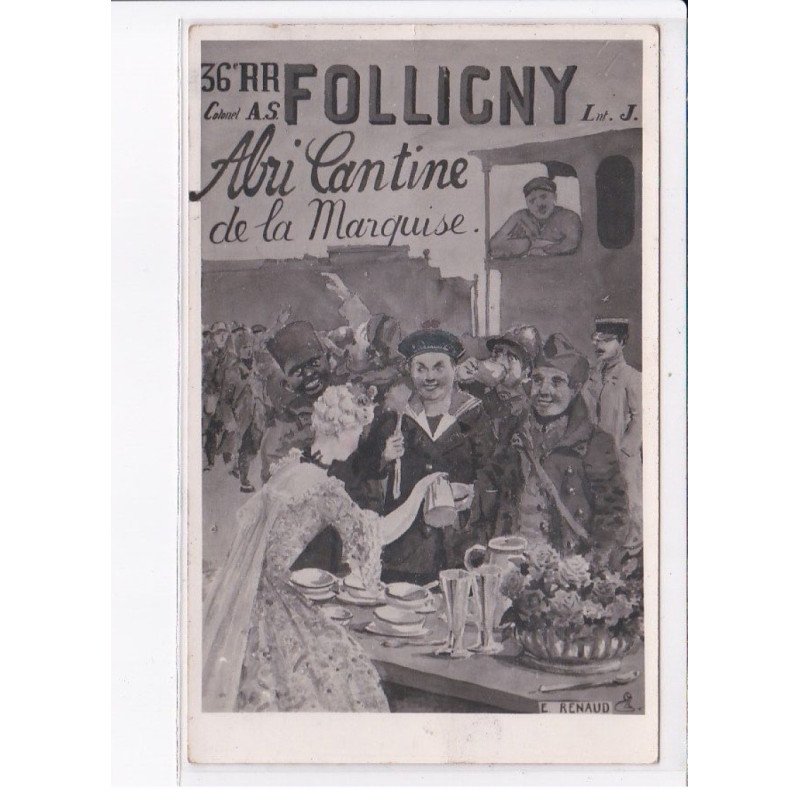 FOLLIGNY: abri cantine de la marquise, cache cantine militaire - très bon état