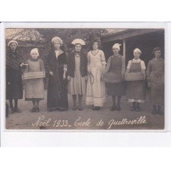 QUETTREVILLE: noël 1933, école de quettreville, femmes - très bon état