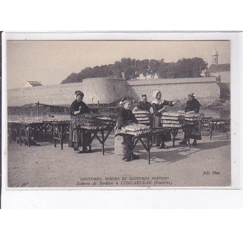 CONCARNEAU: sècherie de sardines - très bon état