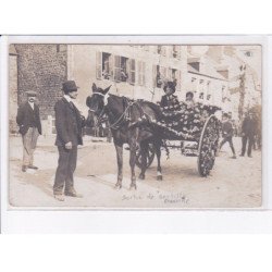 SARTILLY: attelage fleuri - très bon état