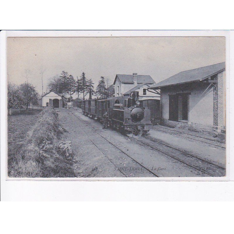 SAINT-JAMES: la gare, le train - état
