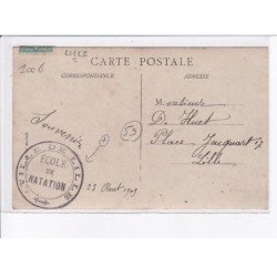 LILLE: ville de lille, école de natation cachet - très bon état