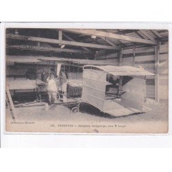 ARGENTAN: aéroplane delagrange, sous le hangar, aviation - état