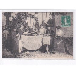BELLEME: filet pour guinure d'art et broderie (spécialité local) guénon-guichard - très bon état